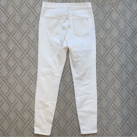 Madewell 9" High Riser Skinny Jeans stretch denim white size 27 4 - Picture 3 of 6